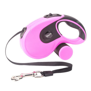 5M Retractable Dog Leashes with poop bag Dispenser