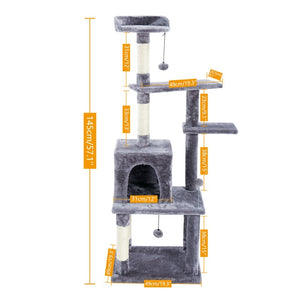 Cat Tree For Indoor Play Three Sizes