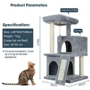 Cat Tree For Indoor Play Three Sizes