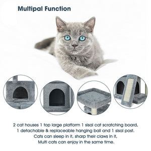 Cat Tree For Indoor Play Three Sizes