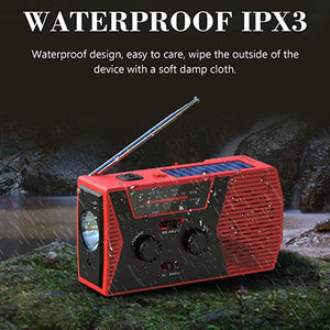 Emergency Hand Crank Weather Radio With 8 Tools