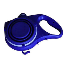 Load image into Gallery viewer, Retractable Leash With Foldable Water Bottle, Snack Holder And Litter Bag Container
