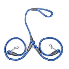 Load image into Gallery viewer, Braided Nylon Double Dog Leash
