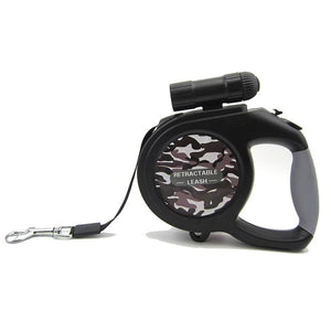 5m/8m LED Flashlight Retractable Dog Leash