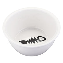 Load image into Gallery viewer, Ceramic Cat Bowls With Bamboo Frame - Single Or Double
