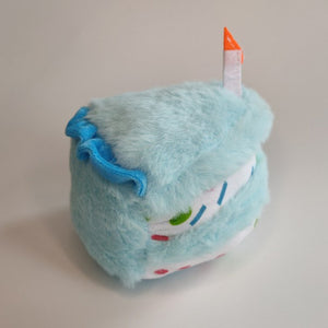 Blue Birthday Cake Plush Toy